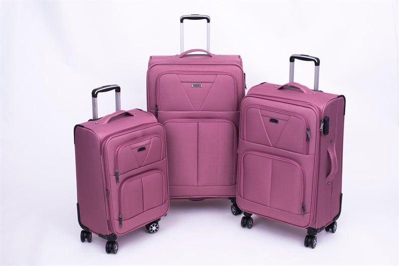 KR  1010 GÜLKURUSU 3 BOY VALİZ SETİ