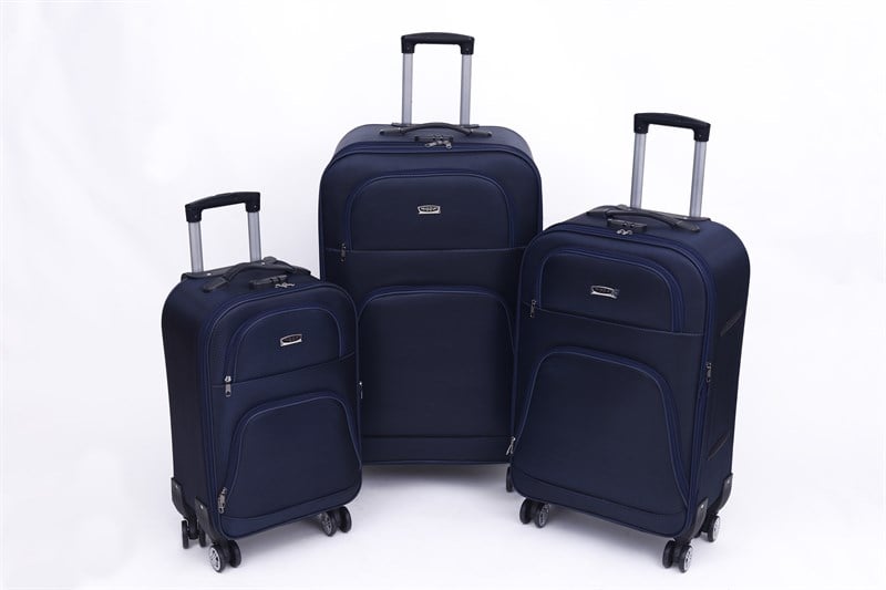 MV 780 LACİVERT 3 BOY VALİZ SETİ