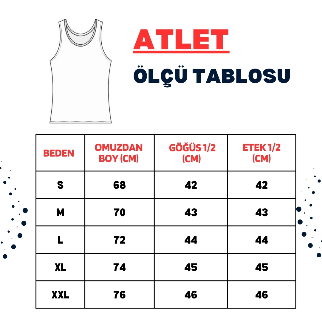 ERKEK ATLET ÖLÇÜ TABLOSU