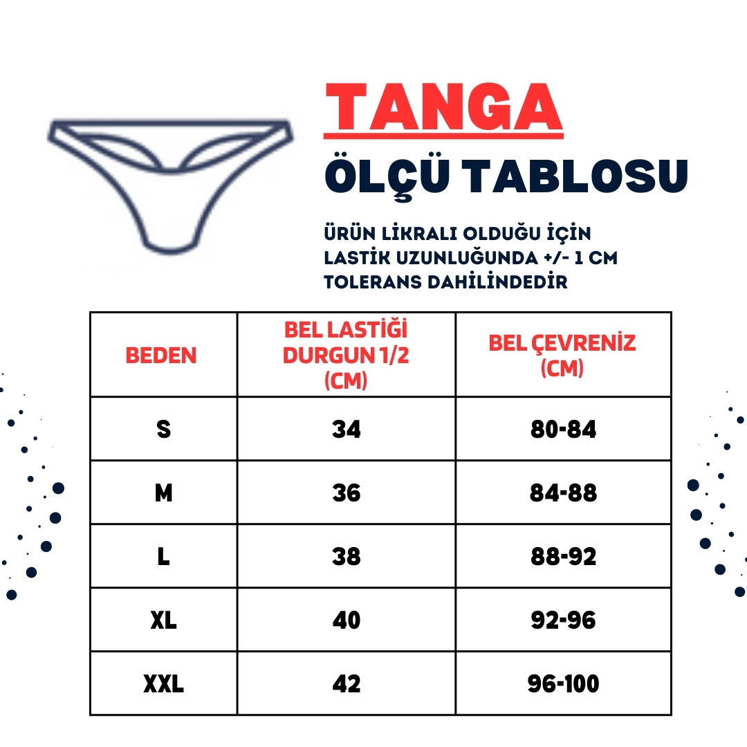 ERKEK TANGA ÖLÇÜ TABLOSU