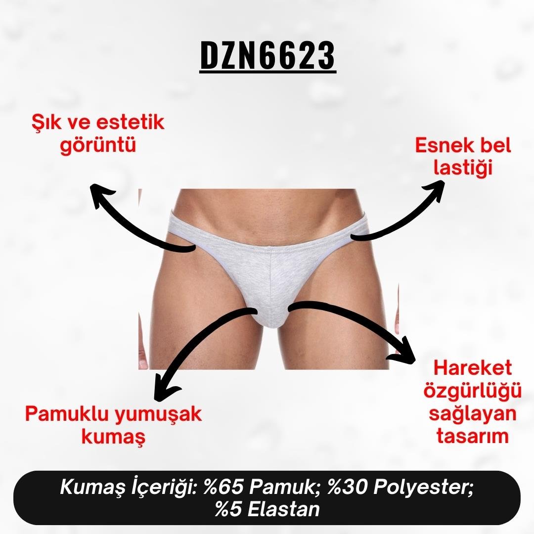  Gri Erkek Tanga - DZN6623