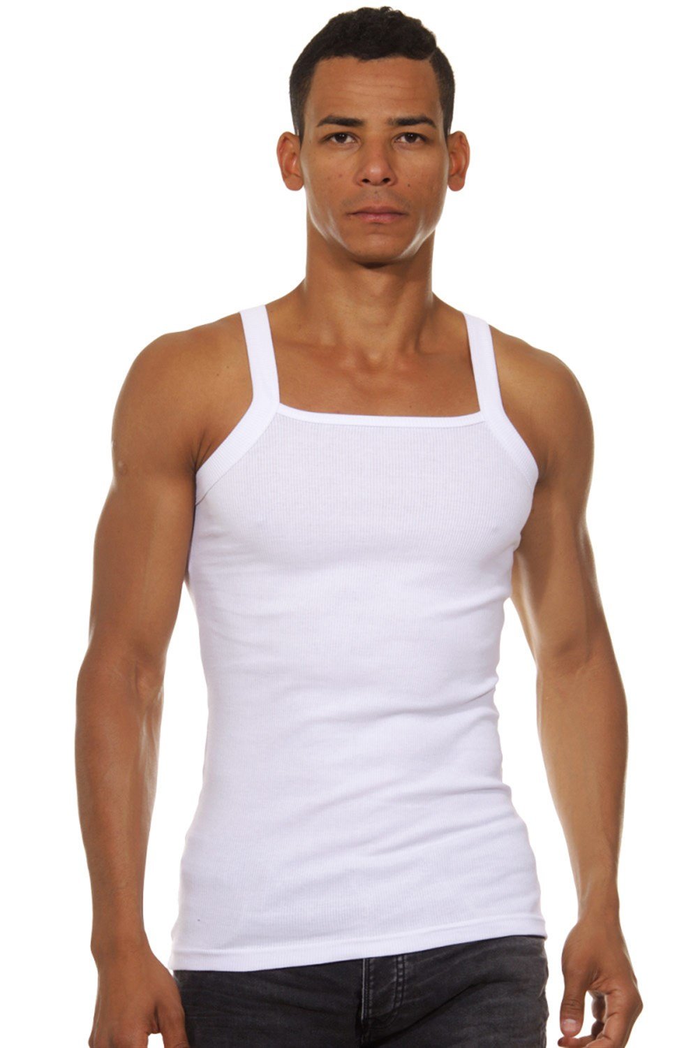 Askılı Beyaz Erkek Atlet - DZN7101