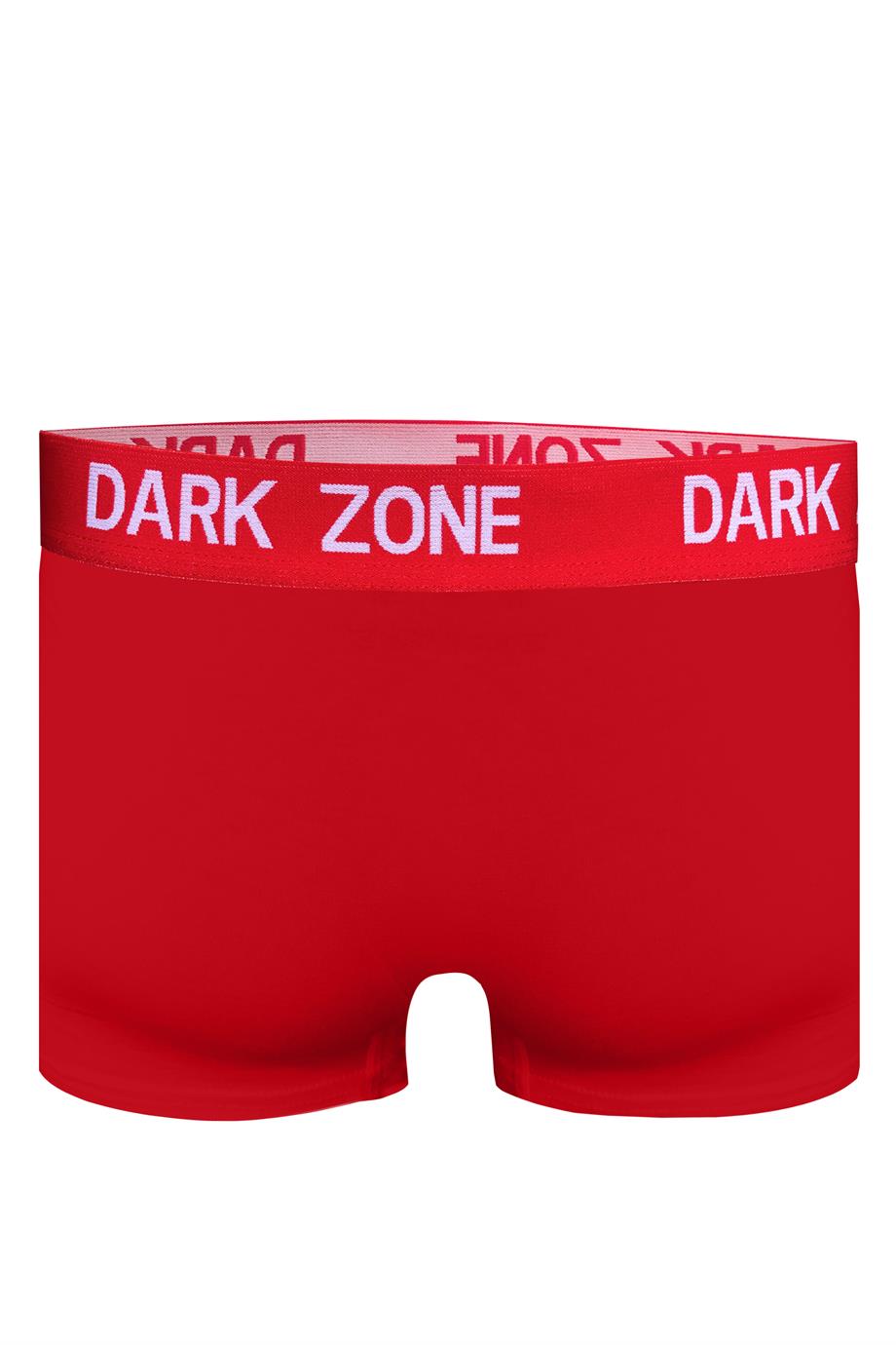Beyaz Çizgili Kırmızı Erkek Boxer - DZN3106