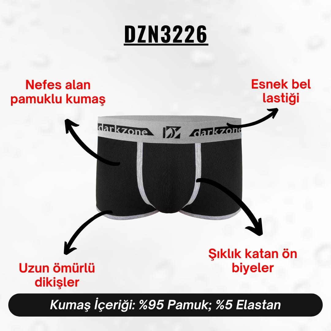 Biyeli Siyah Erkek Boxer- DZN3226