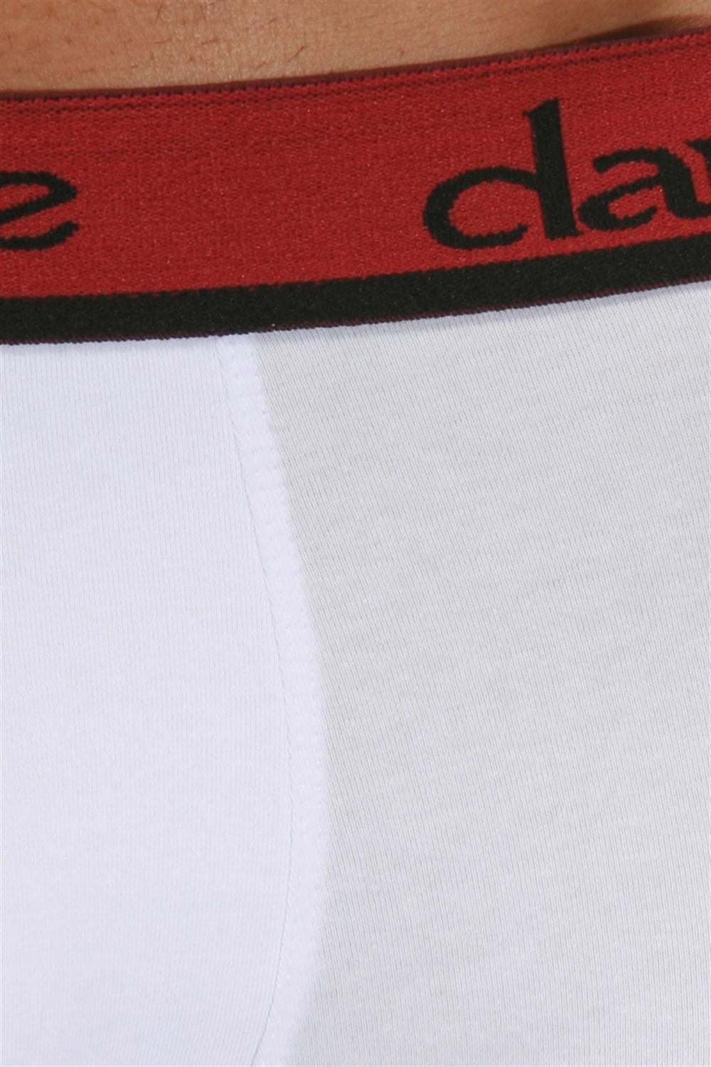 Bordo Çizgili Beyaz Erkek Boxer - DZN3102