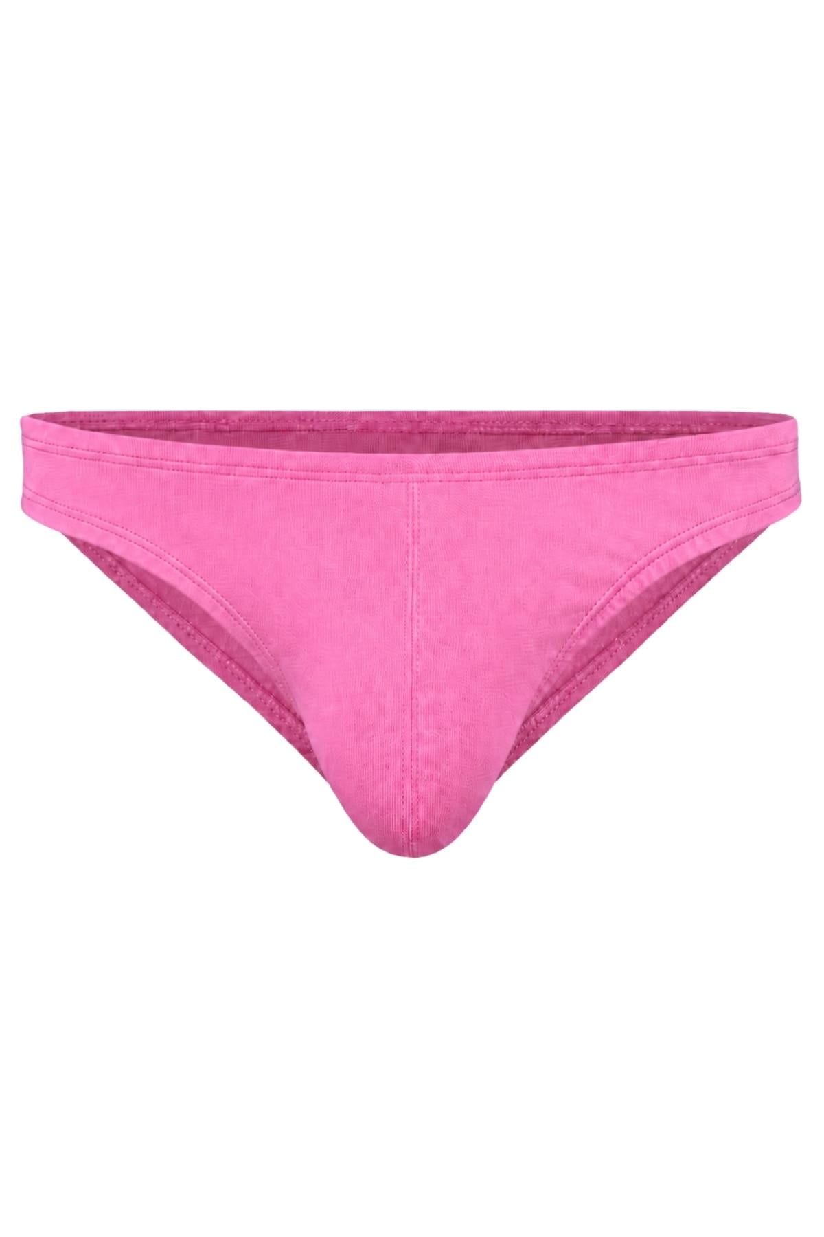 Erkek Pembe Pamuklu Klasik Slip Külot