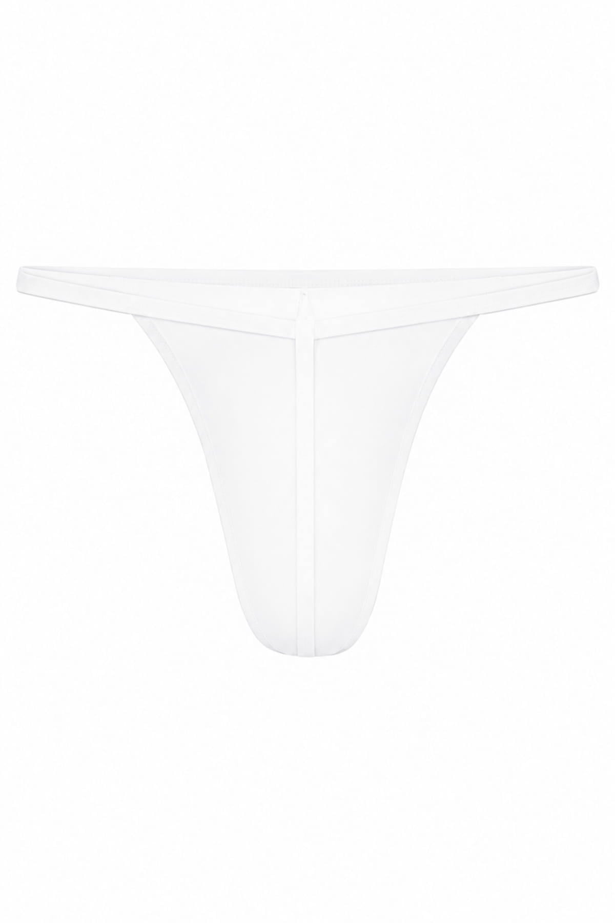 Erkek Fantezi Beyaz Pamuklu String