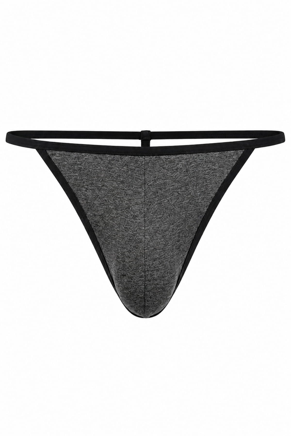 Erkek Fantezi Antrasit Pamuklu String