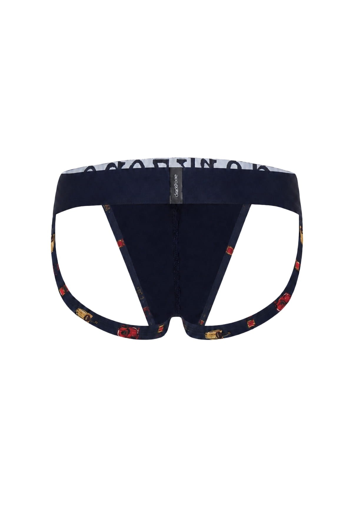 Erkek Fantezi Arkası Açık Şişe Desenli Jockstrap