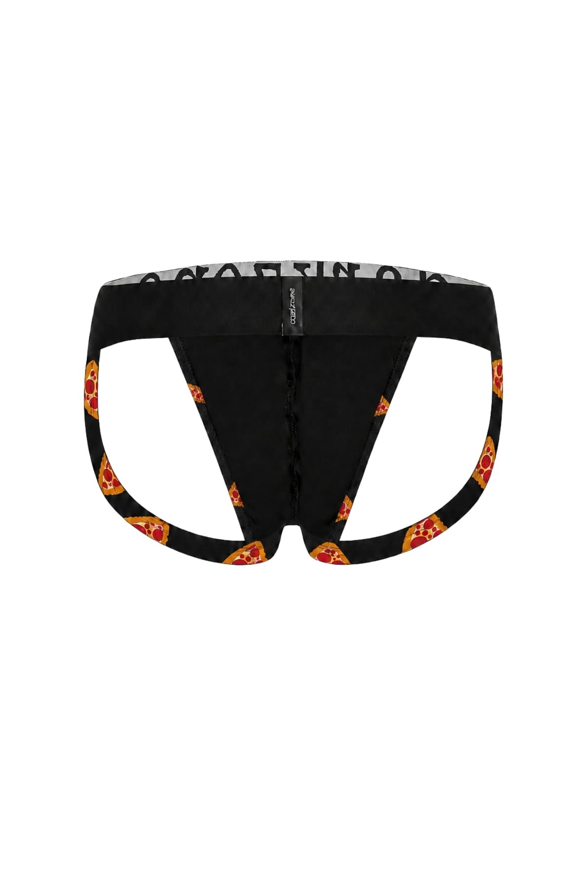 Erkek Fantezi Arkası Açık Pizza Desenli Jockstrap