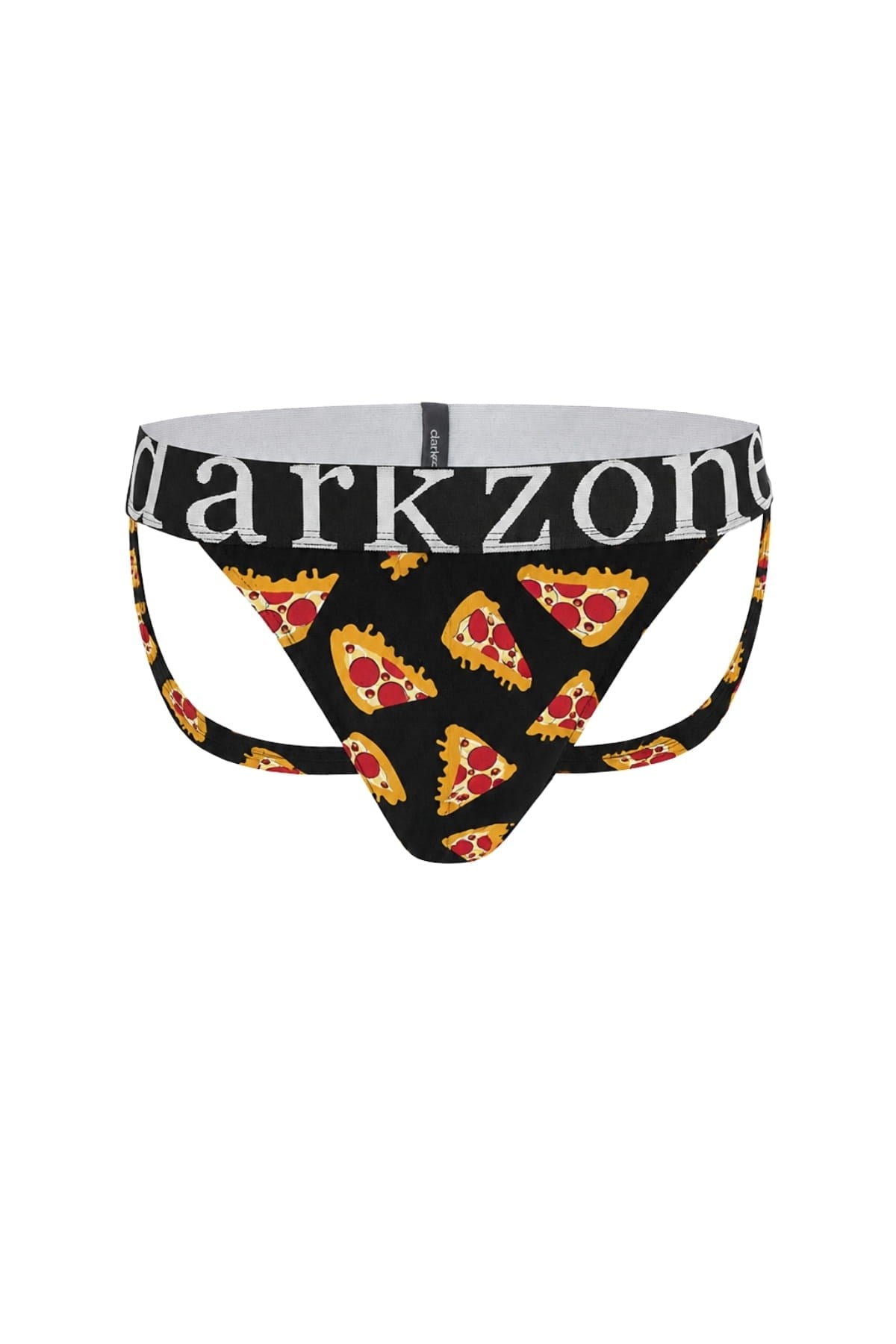 Erkek Fantezi Arkası Açık Pizza Desenli Jockstrap