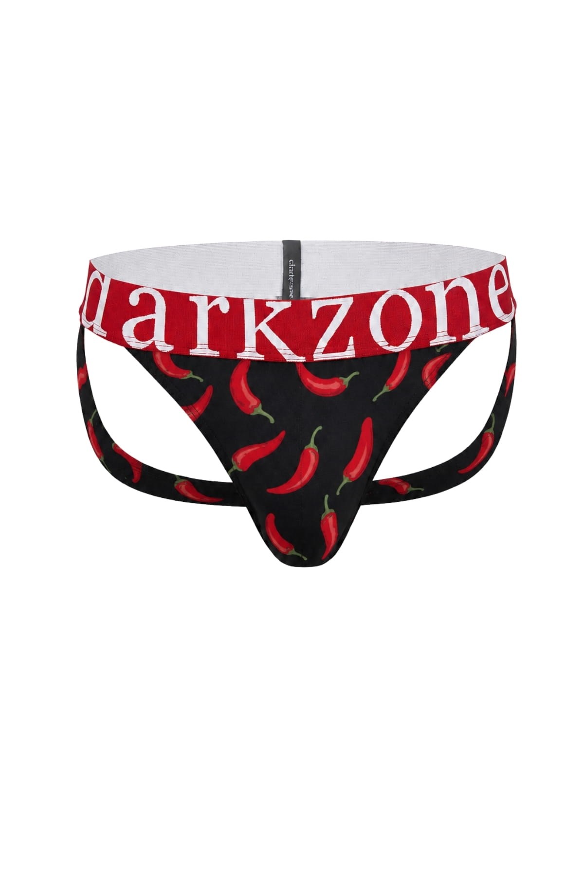 Erkek Fantezi Arkası Açık Acı Biber Desenli Jockstrap