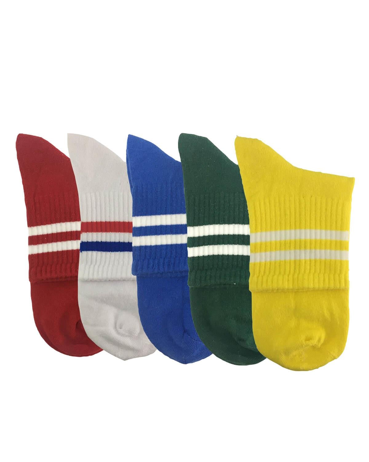 DarkzoneDZCP0061Erkek Çok Renkli 5'li Kısa Spor Çorap - DZCP0061