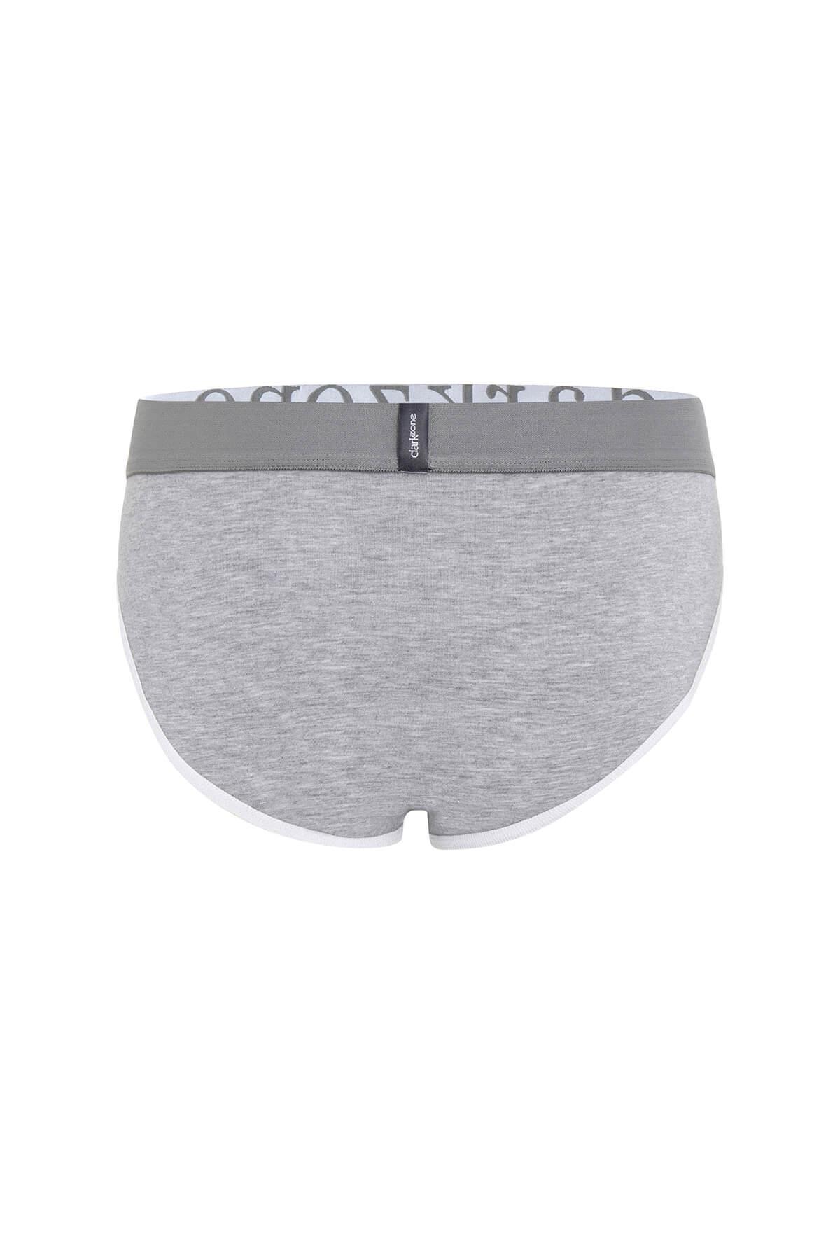 Erkek Gri Biyeli Slip Külot