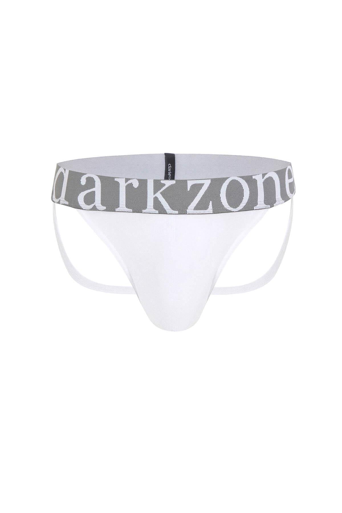 Fantezi Arkası Açık Beyaz Erkek Jockstrap-DZN6852