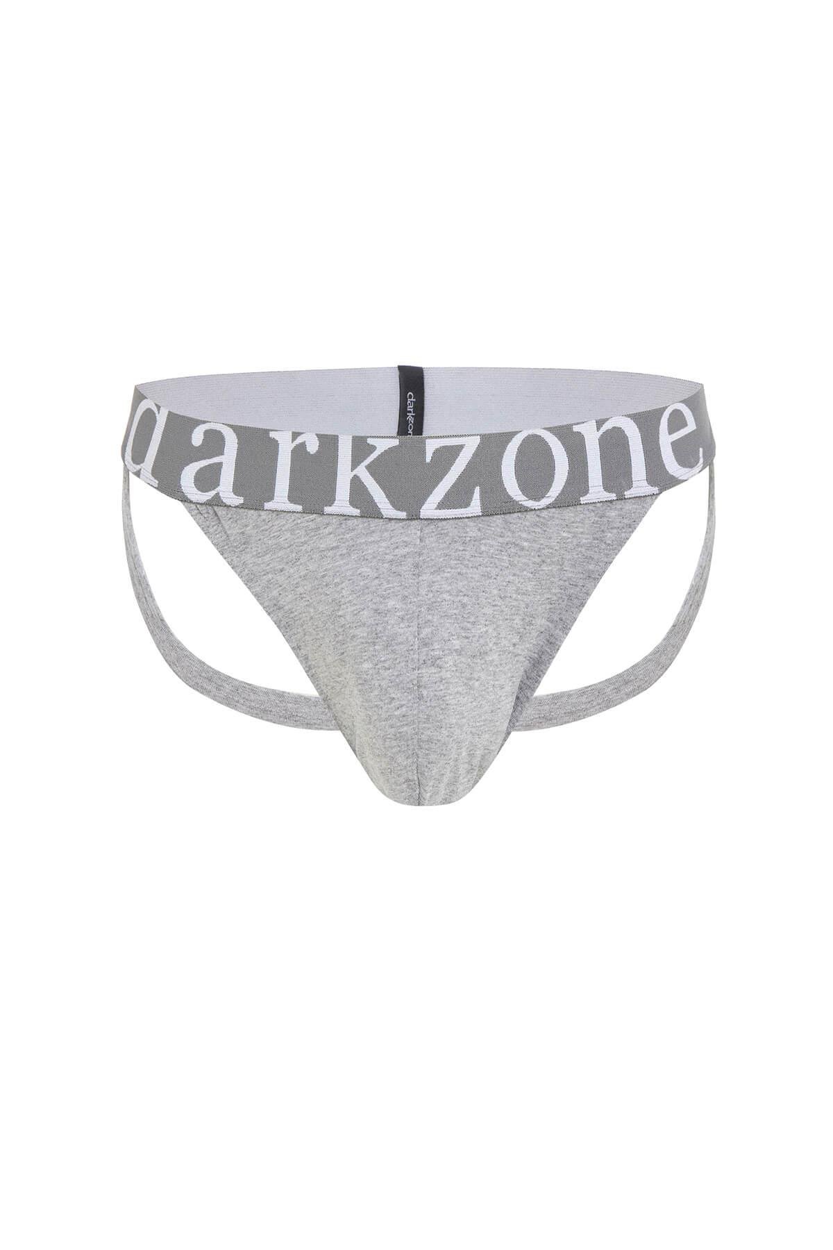 Fantezi Arkası Açık Gri Erkek Jockstrap-DZN6853