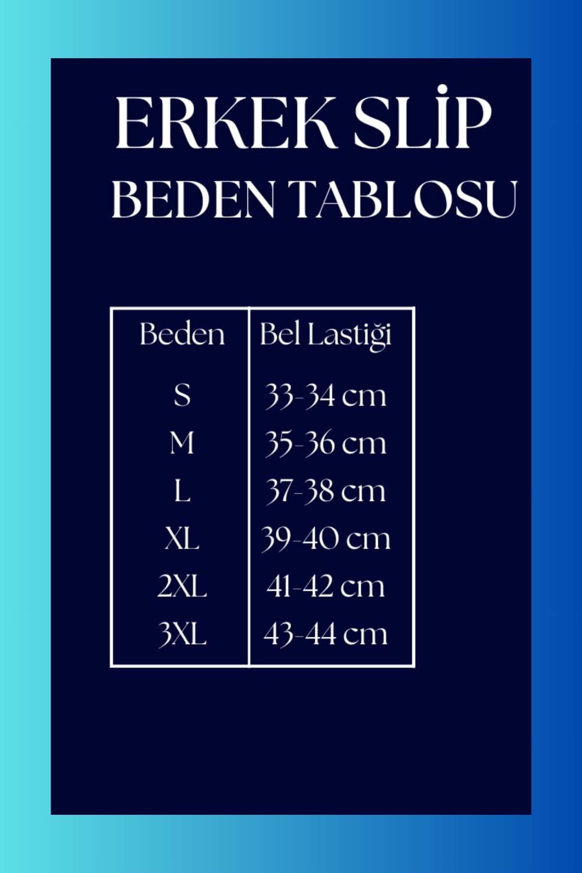 Erkek 2li Lastikli Siyah Slip - DZNDF0001