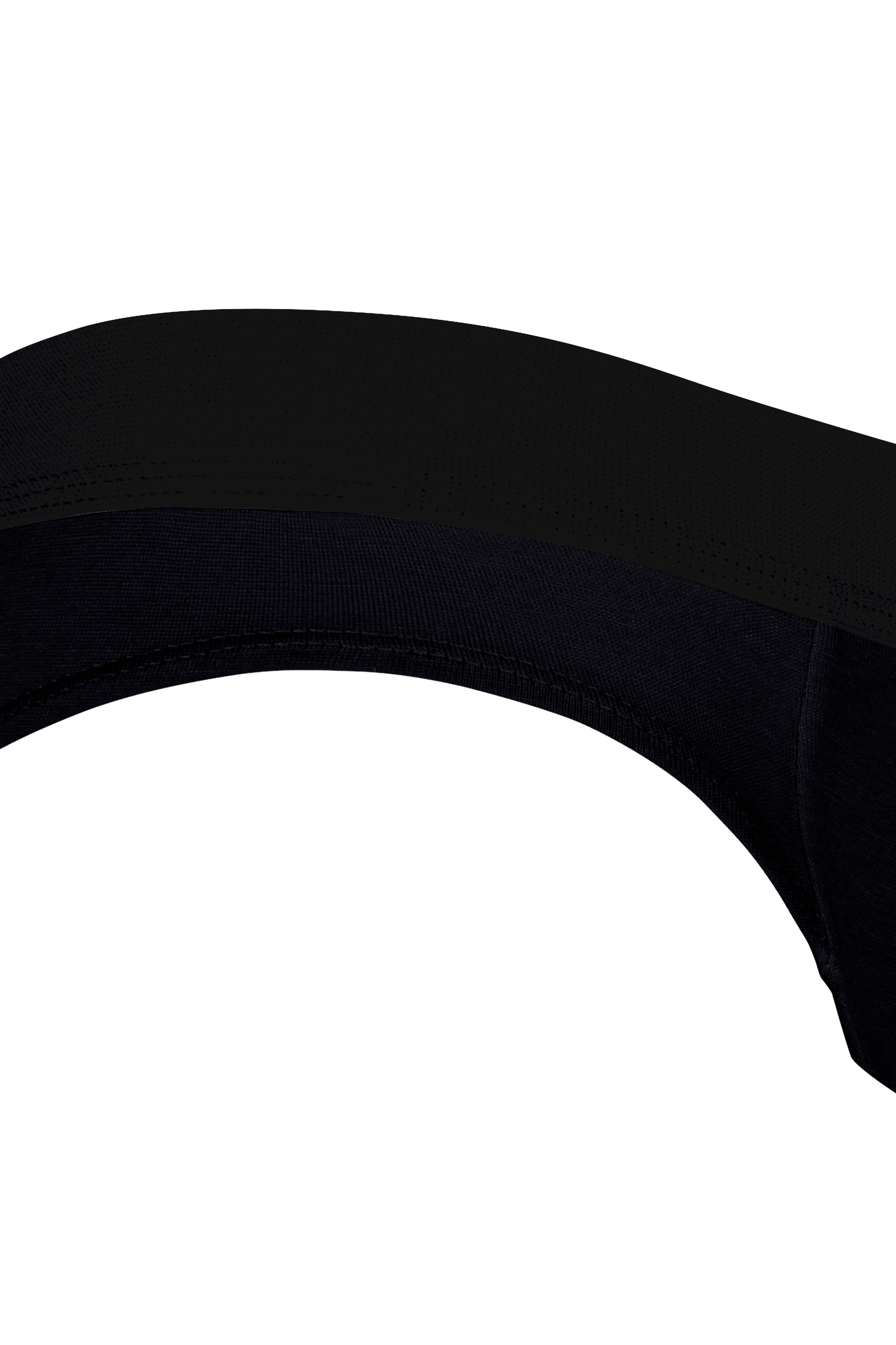 Erkek Lastikli Siyah Slip - DZNDF1001