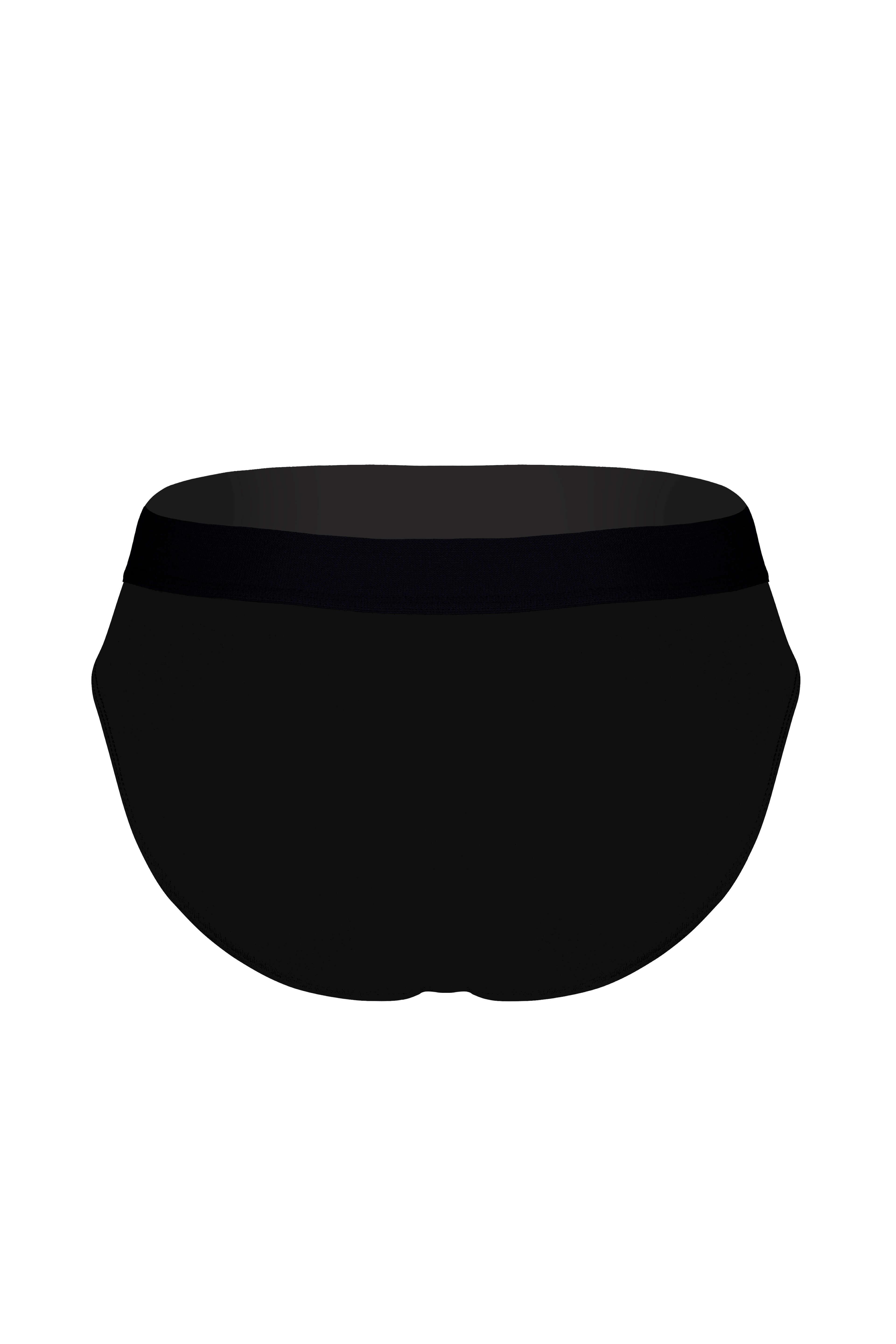 Erkek Lastikli Siyah Slip - DZNDF1001