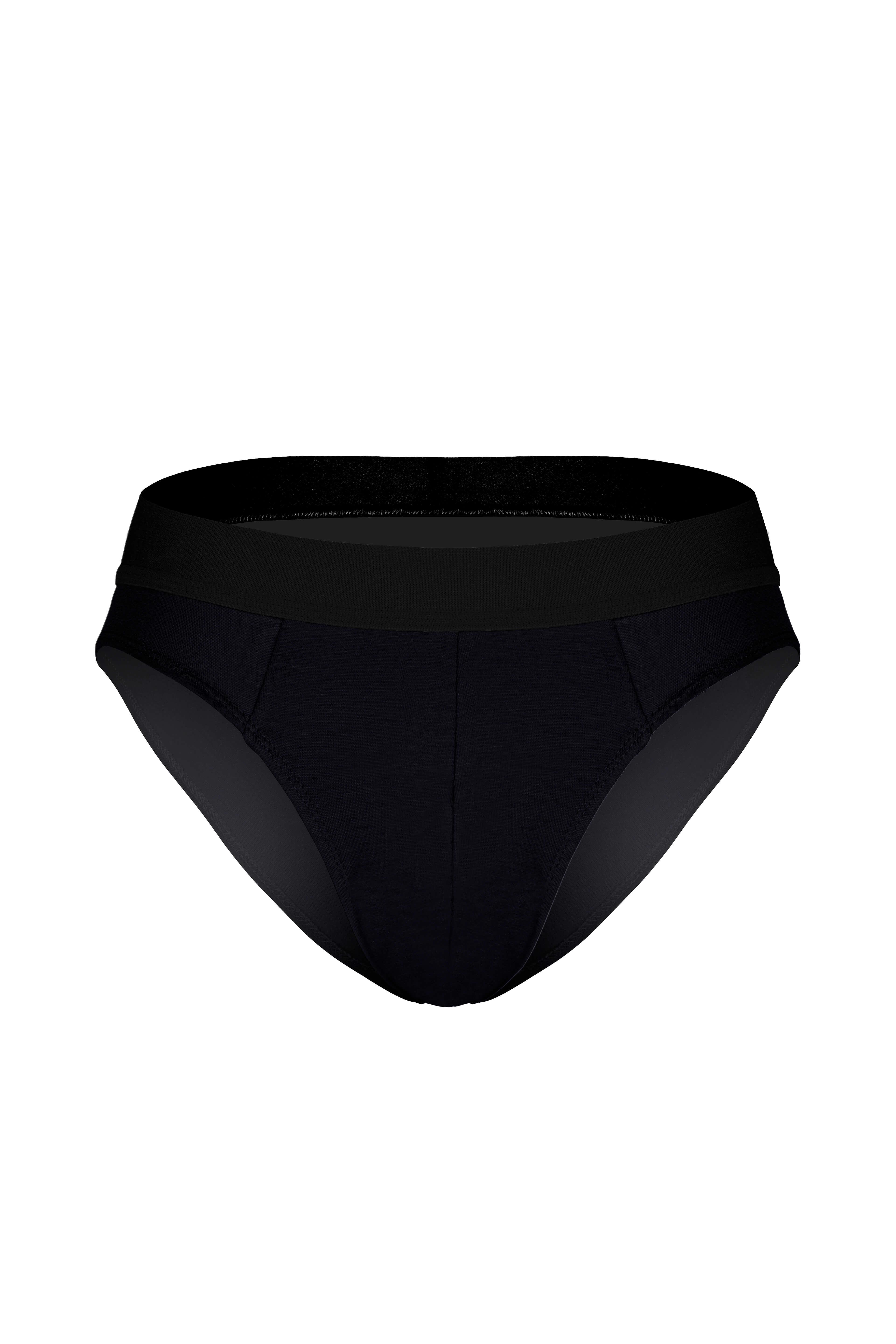 Erkek Lastikli Siyah Slip - DZNDF1001