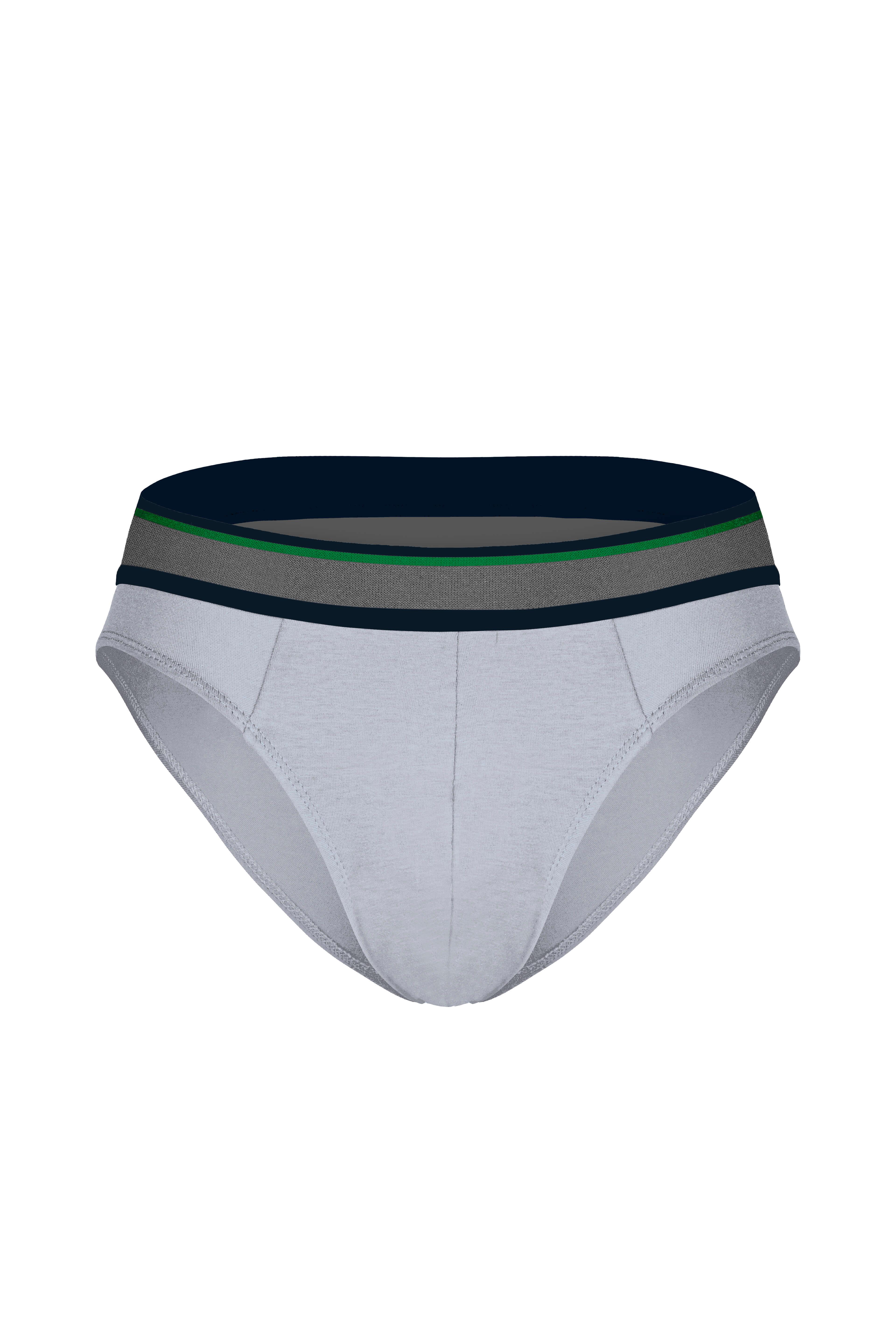 Erkek Lastikli Gri Slip - DZNDF1004