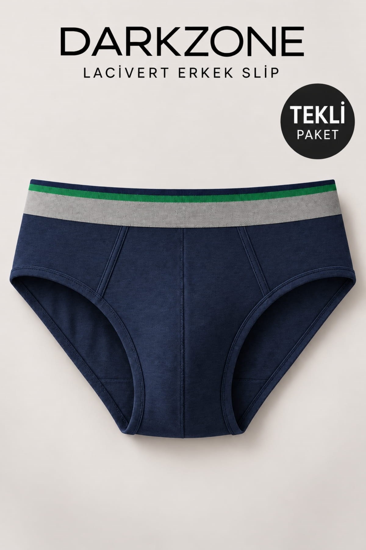 Erkek Lastikli Lacivert Slip - DZNDF1005