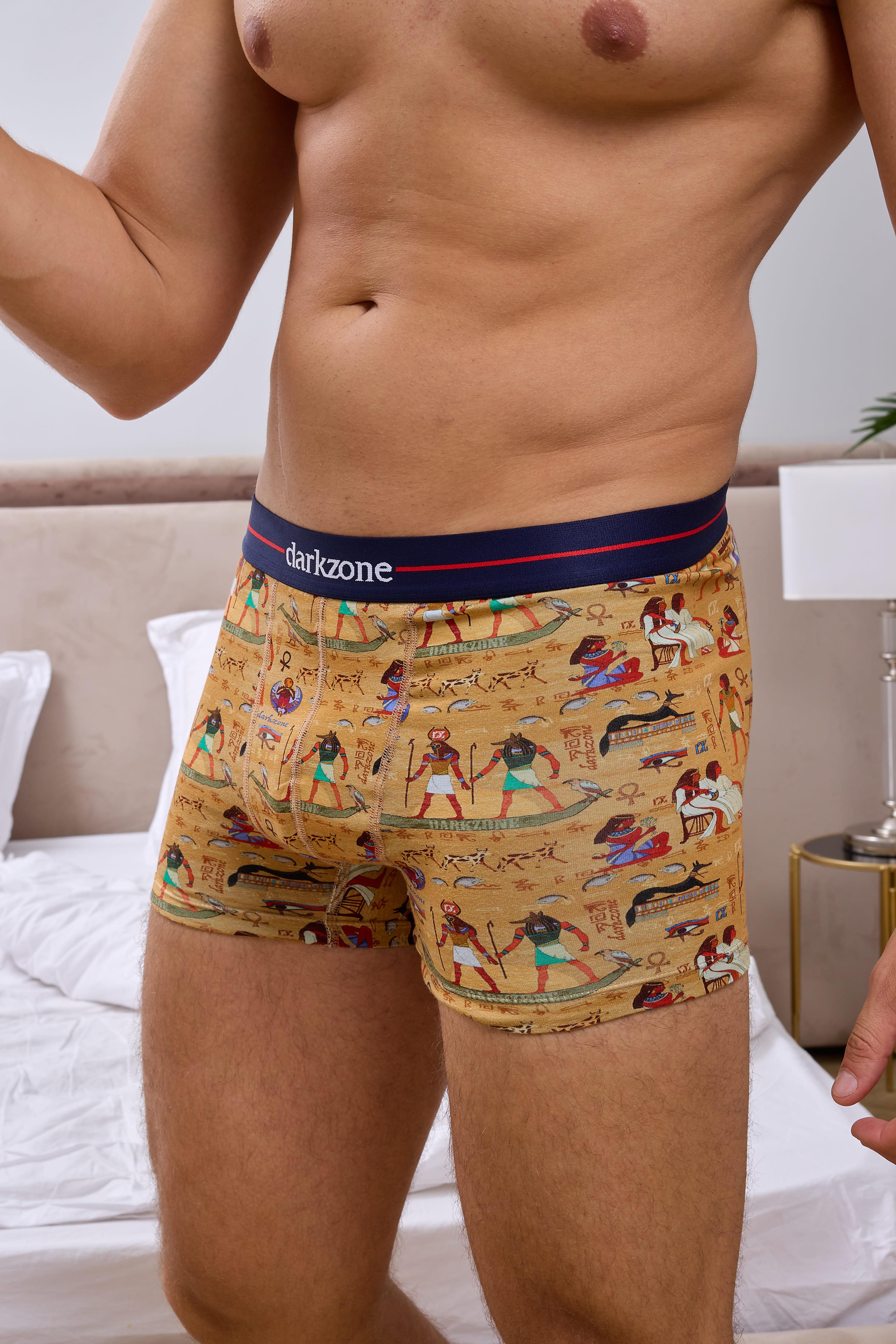 Desenli Erkek Boxer (Dijital Baskılı) - DZN3064