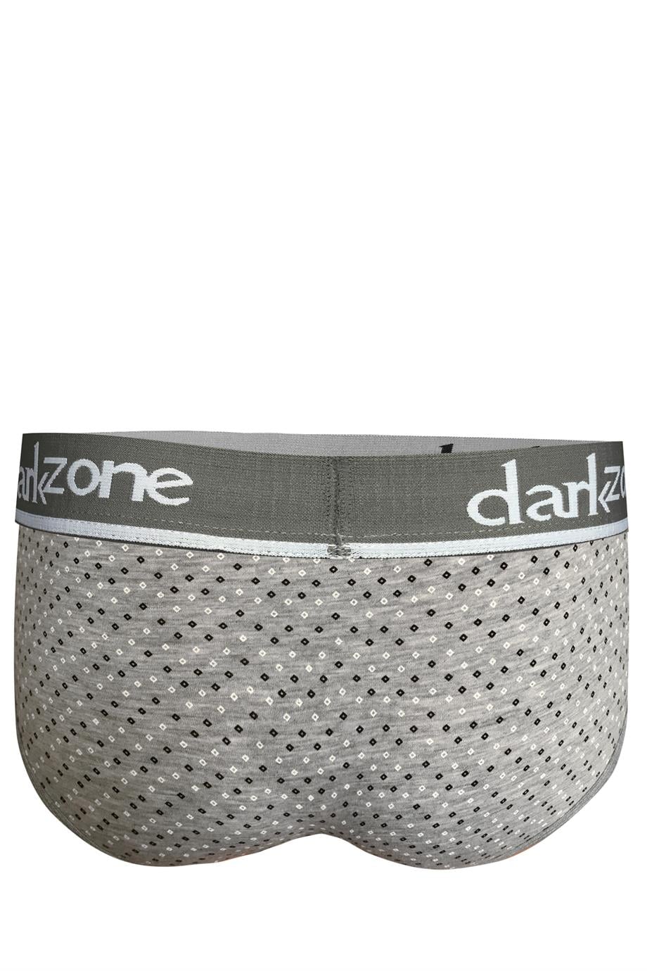 Desenli Gri Hipster Erkek Slip - DZN6130