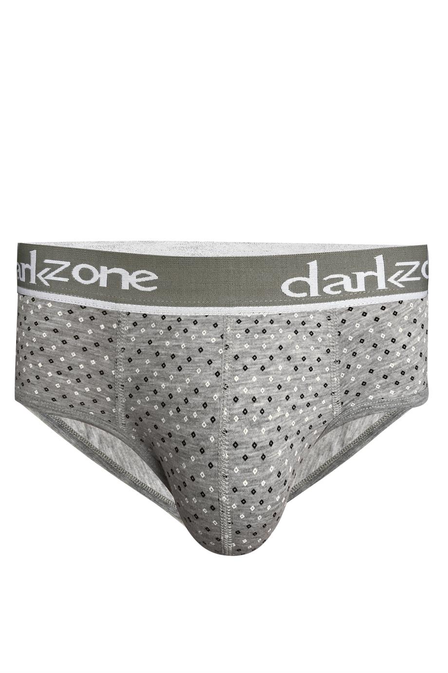 Desenli Gri Hipster Erkek Slip - DZN6130