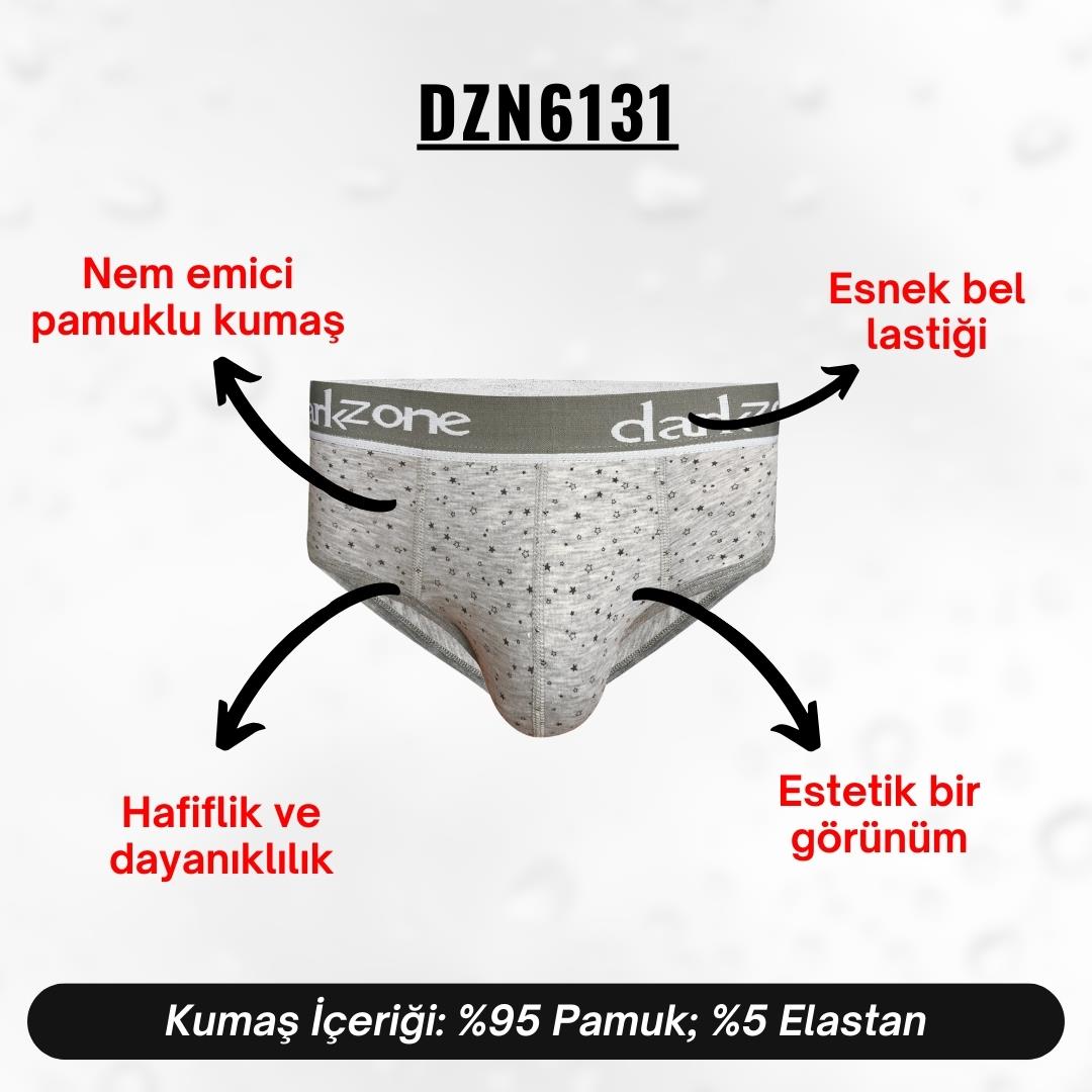 Desenli Gri Hipster Erkek Slip - DZN6131
