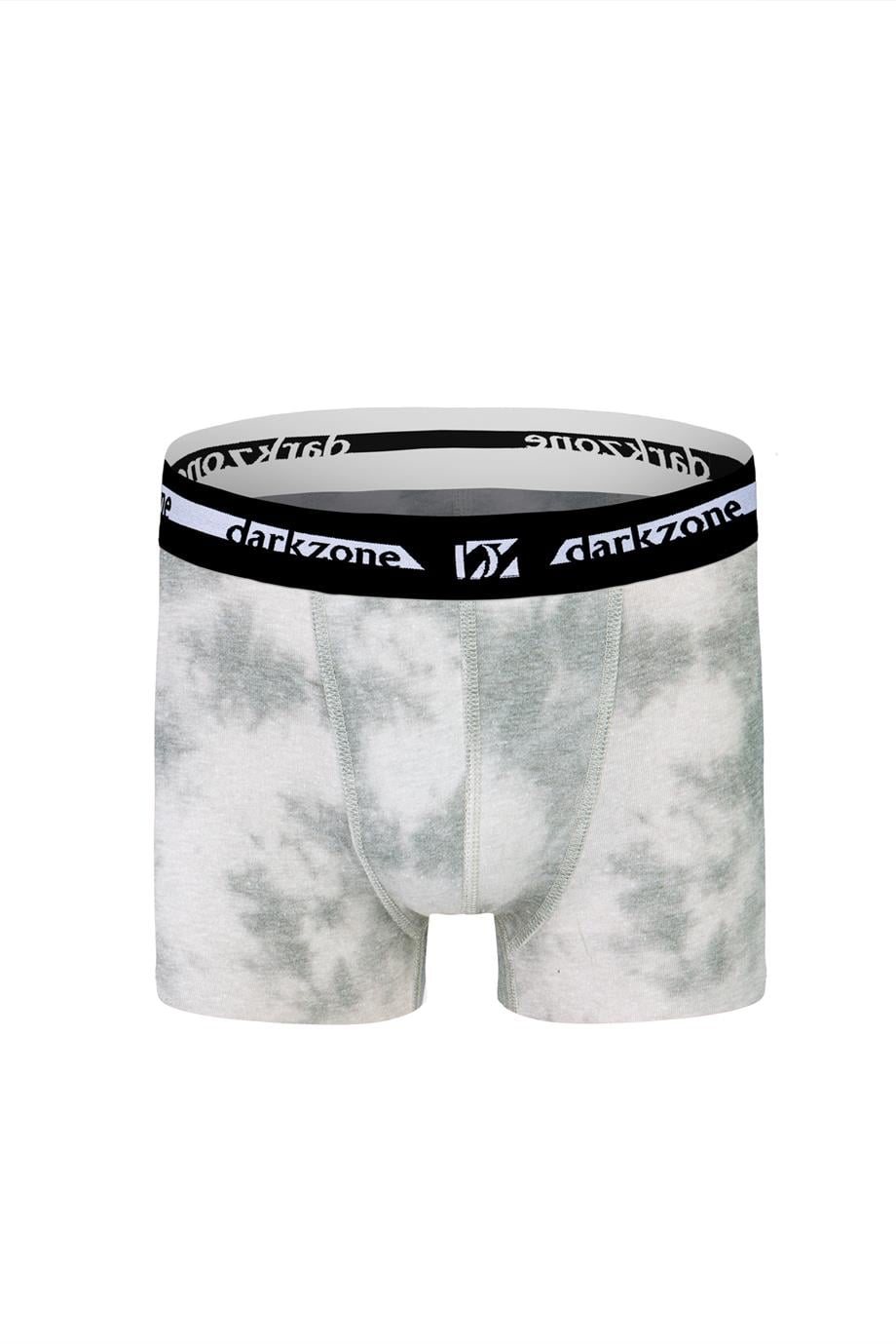 Desenli Krem Erkek Boxer - DZN2673