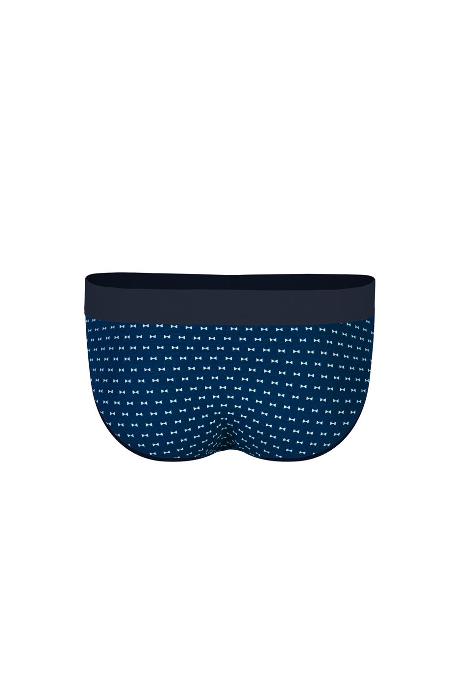 Desenli Lacivert Hipster Erkek Slip - DZN6132