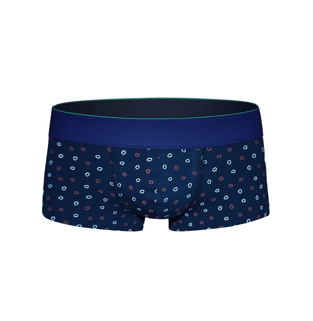 Desenli Lacivert Kısa Boxer - DZN2450