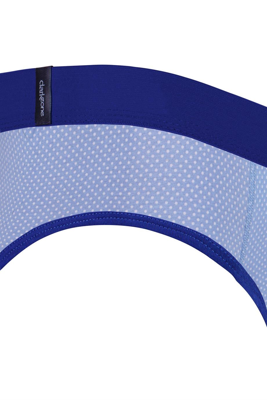 Desenli Mavi Hipster Erkek Slip - DZN6129
