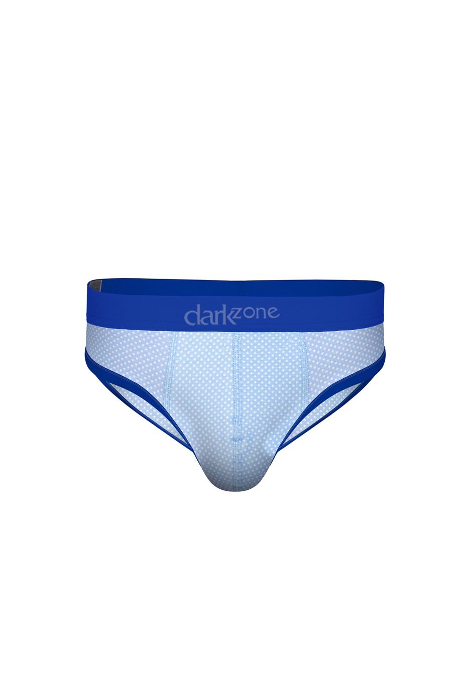 Desenli Mavi Hipster Erkek Slip - DZN6129