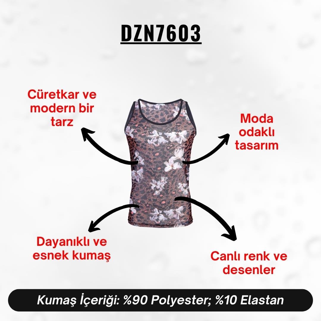 Desenli Transparan Erkek Atlet - DZN7603