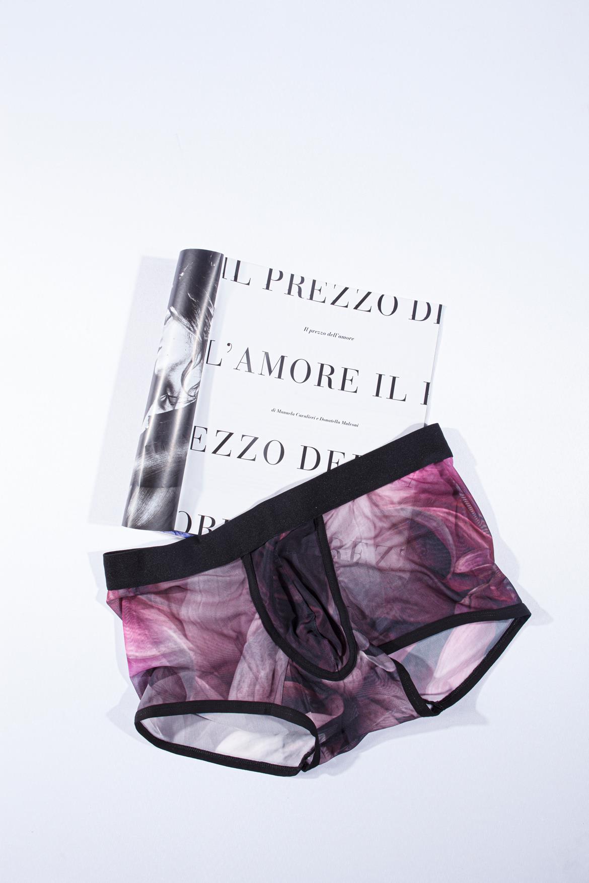 Desenli Transparan Erkek Kısa Boxer - DZN3252