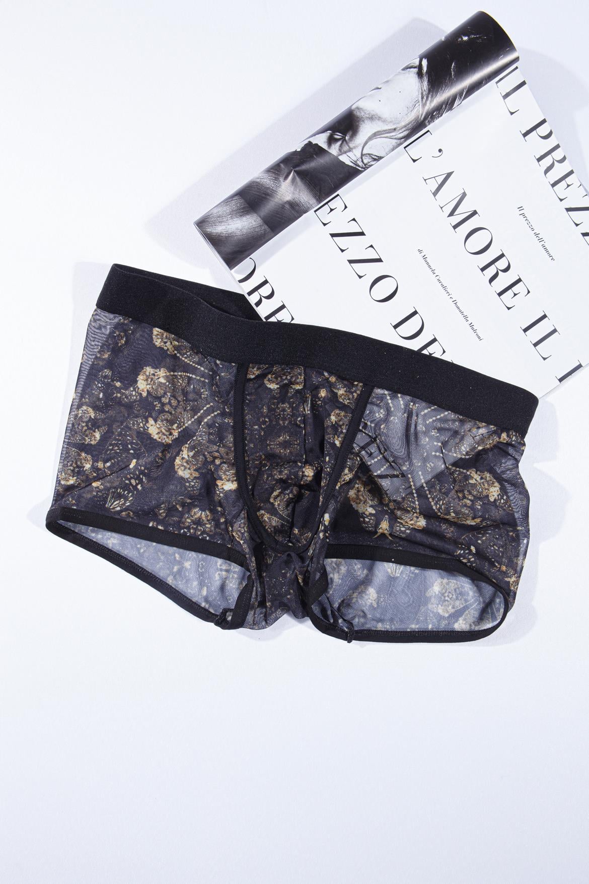 Desenli Transparan Erkek Kısa Boxer - DZN3254