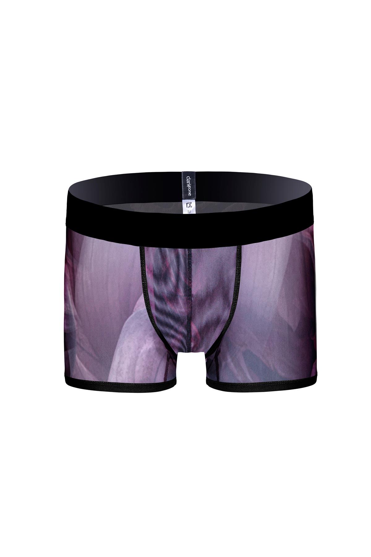 Desenli Transparan Erkek Kısa Boxer - DZN3252