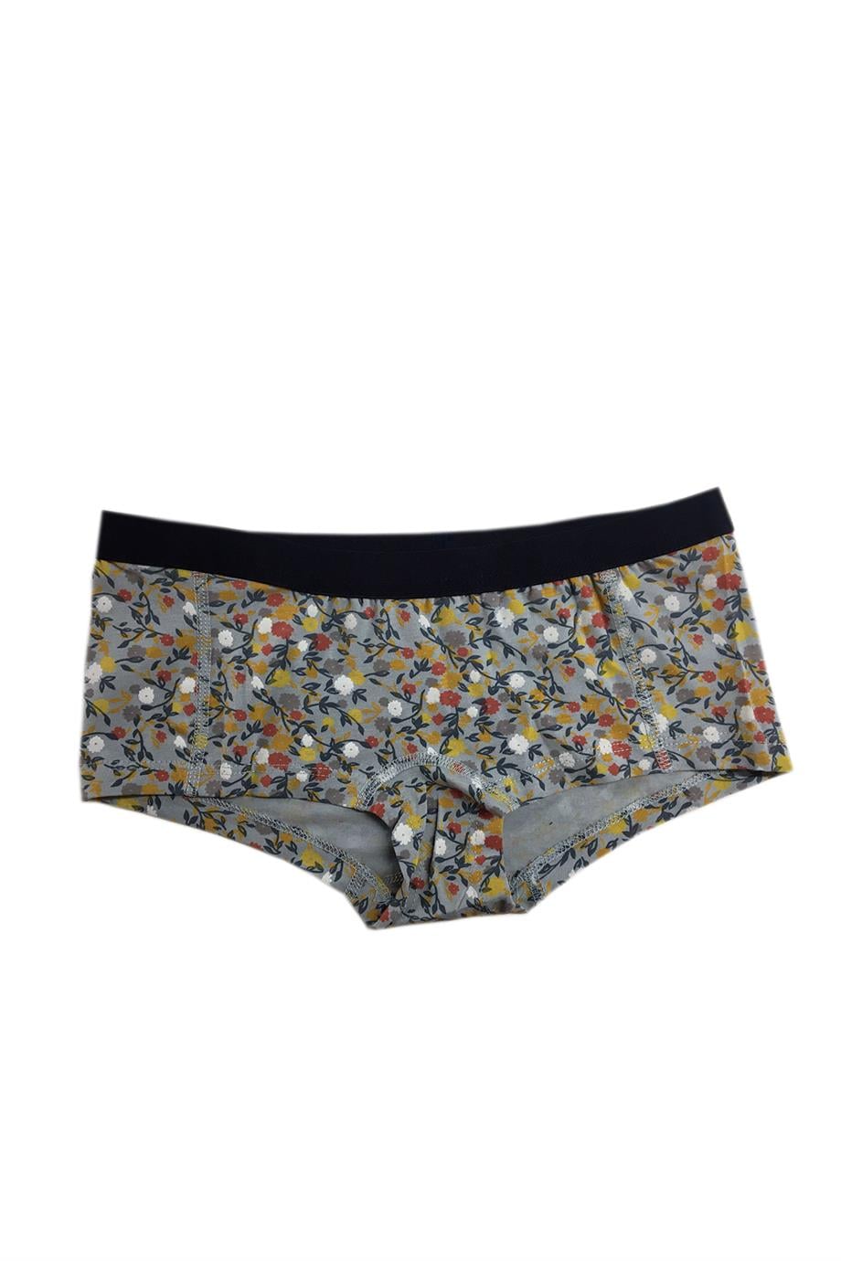 Dijital Baskılı Çiçek Desenli Kadın Boxer - DZBYN0022