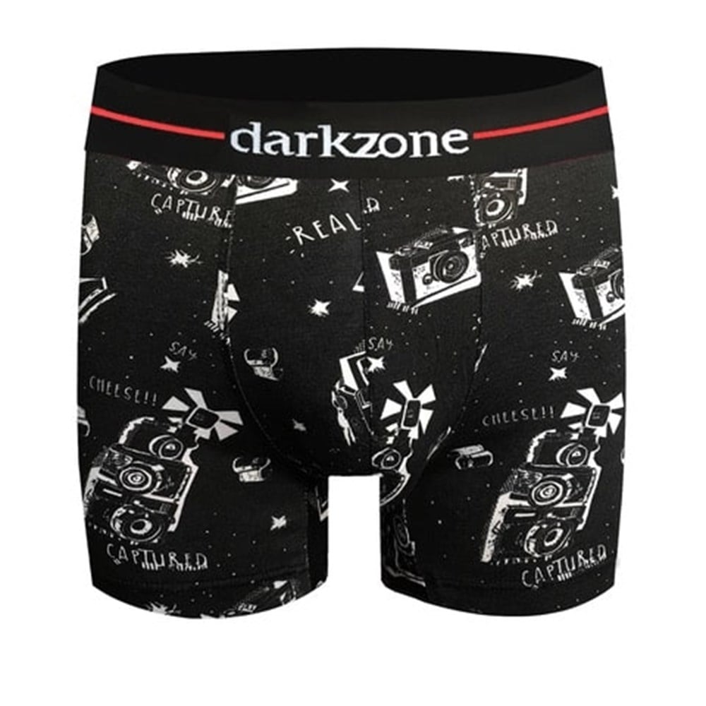 Desenli Pamuklu Erkek Boxer - DZN2088