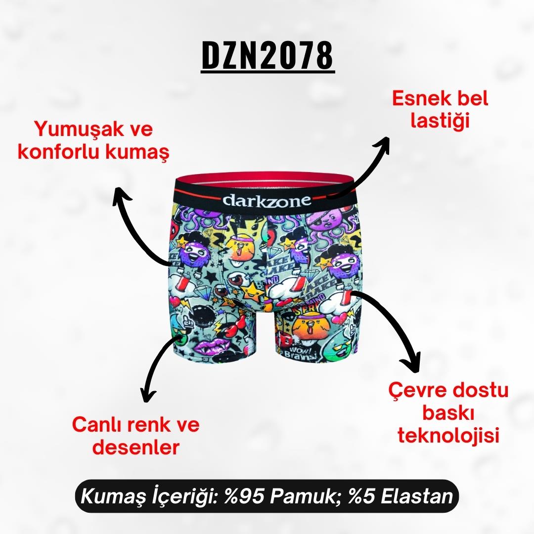 Emoji Desenli Boxer (Dijital Baskılı) - DZN2078