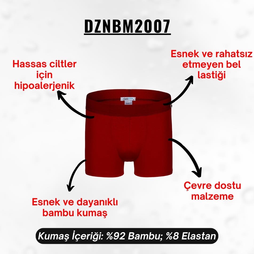 Erkek Bordo Bambu Boxer - DZNBM2007