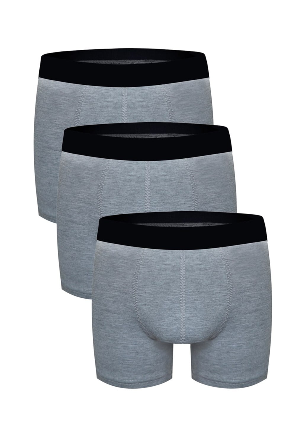 Erkek Boxer Gri 3lü Set - DZN3333GR