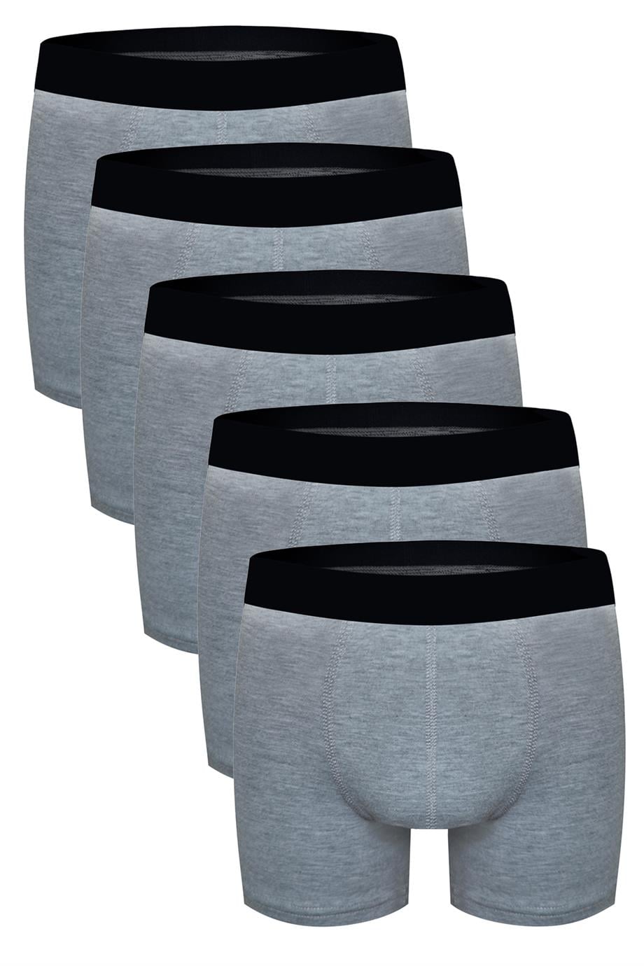 Erkek Boxer Gri 5li Set - DZN5555GR