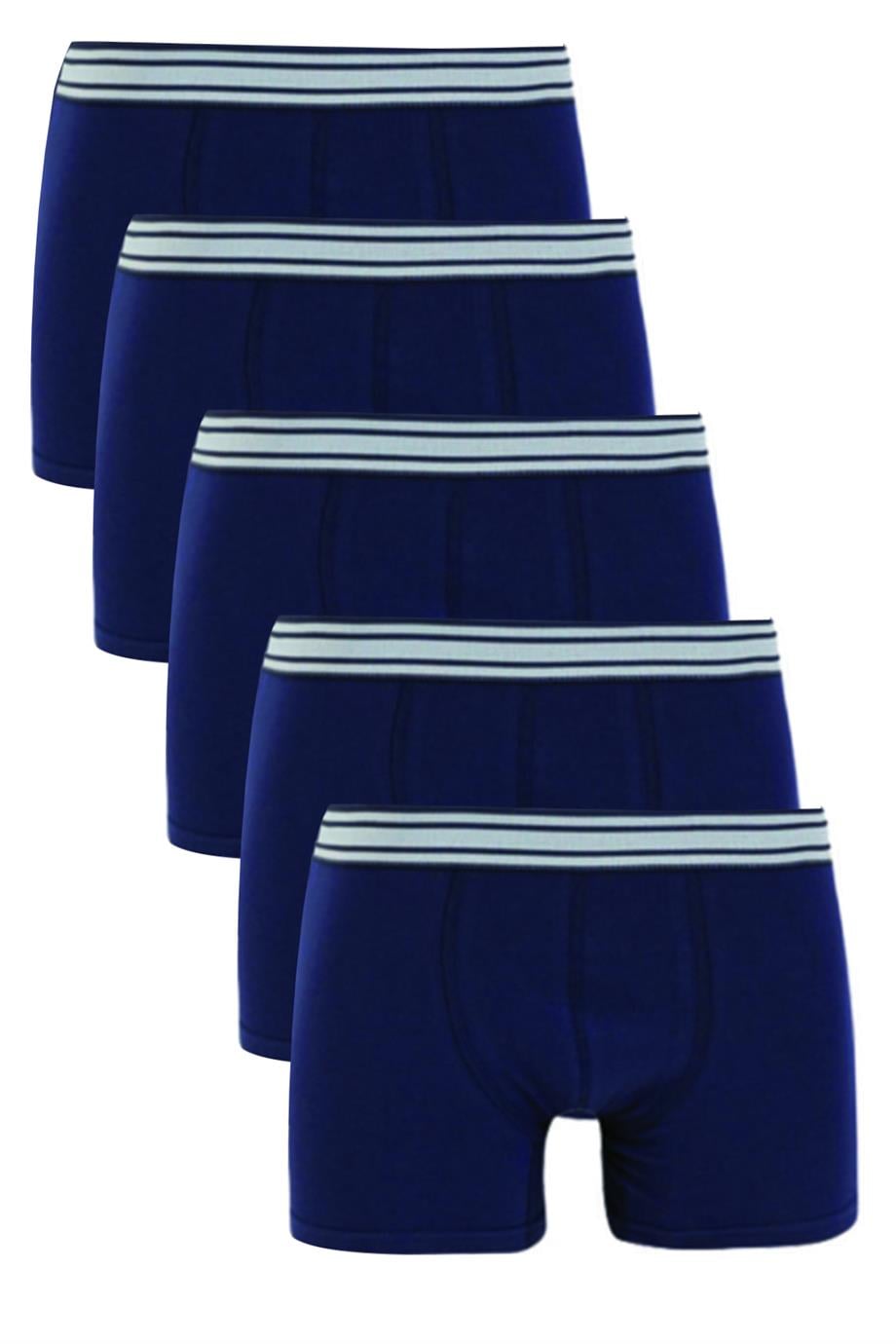 Erkek Boxer Lacivert 5li Set - DZN5555LCV
