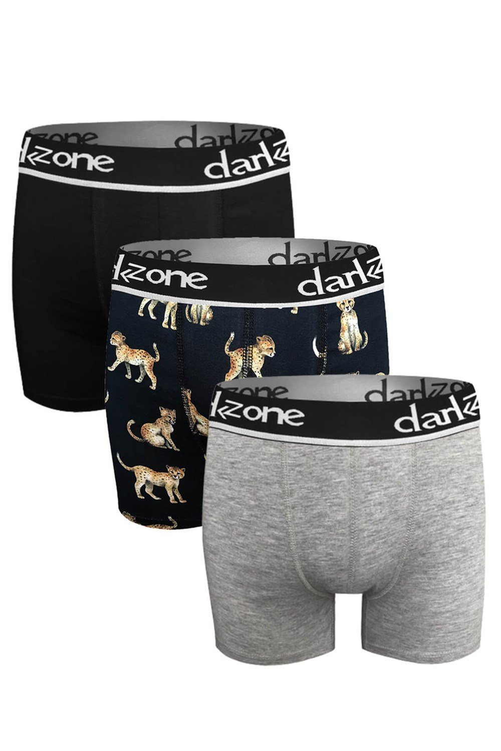 Erkek Boxer Pamuklu 3lü Set - DZN9101