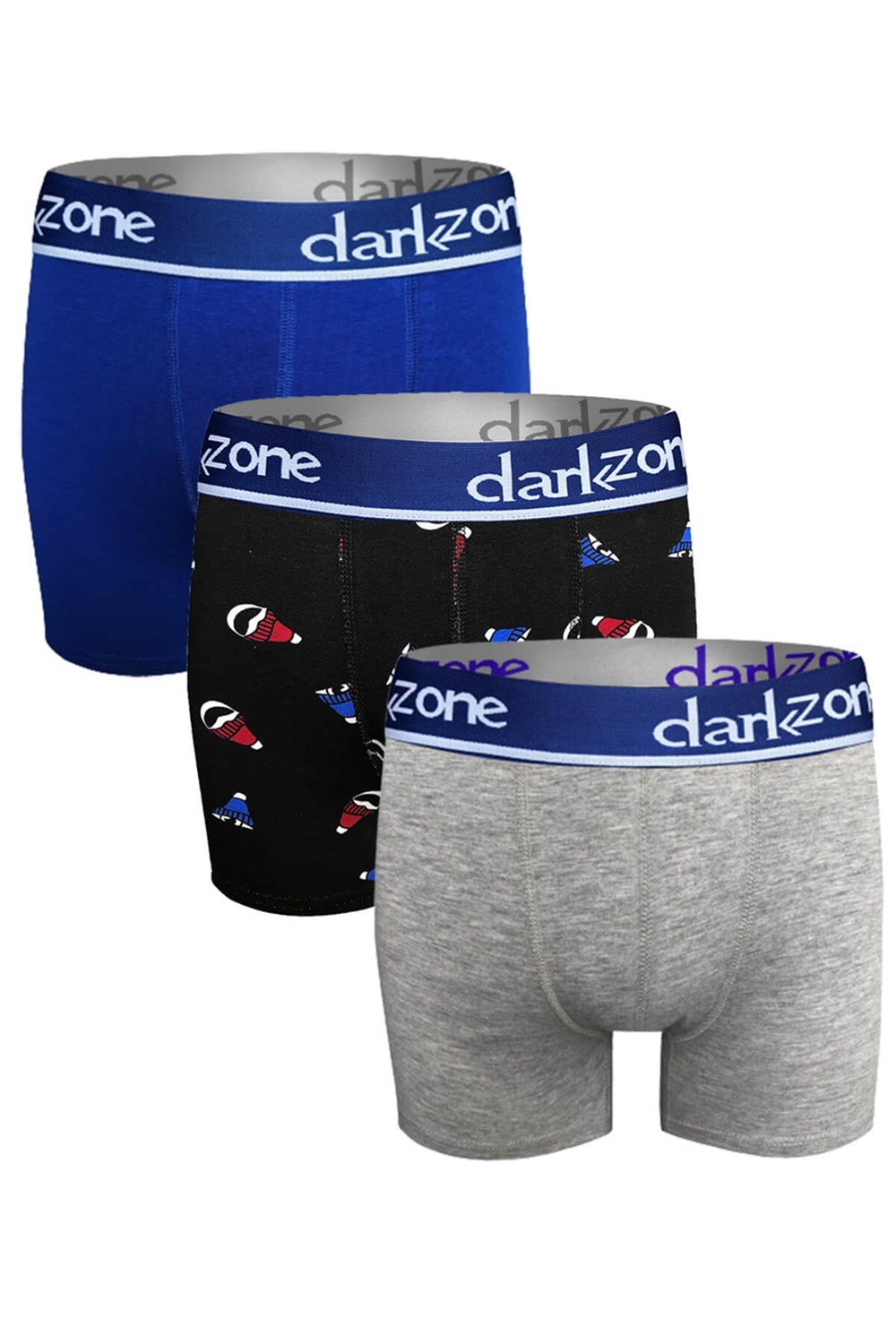 Erkek Boxer Pamuklu 3lü Set - DZN9106