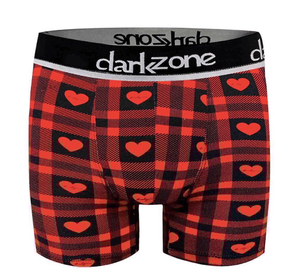Kalp Desenli Sevgililer Günü Erkek Boxer - DZNVD1101