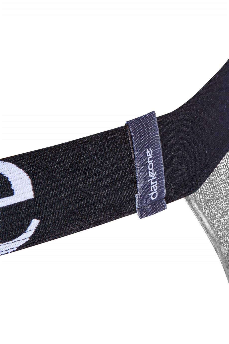 Erkek Gri Deri Jockstrap - DZN6793